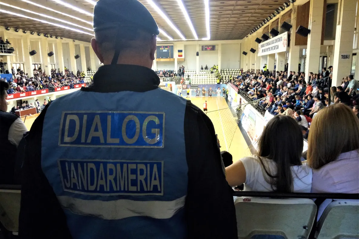 Jandarmii constănțeni merg la meciul dintre Dobrogea Sud Constanța și Porto