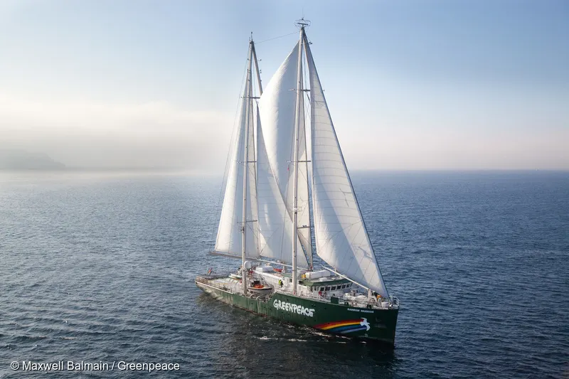 Nava-fanion a Greenpeace sosește, miercuri, la Constanța