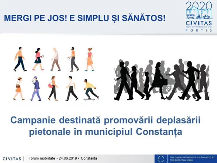 „Mergi pe Jos! E simplu și sănătos!“: concurs în luna iulie pentru constănțeni