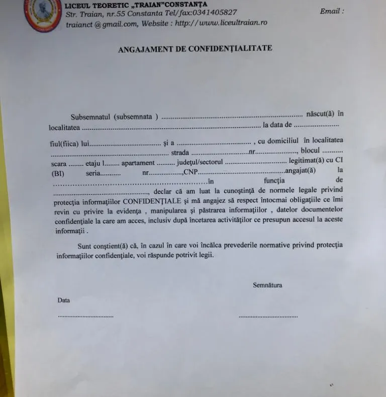 AEC cere demiterea directoarei Liceului Teoretic „Traian”