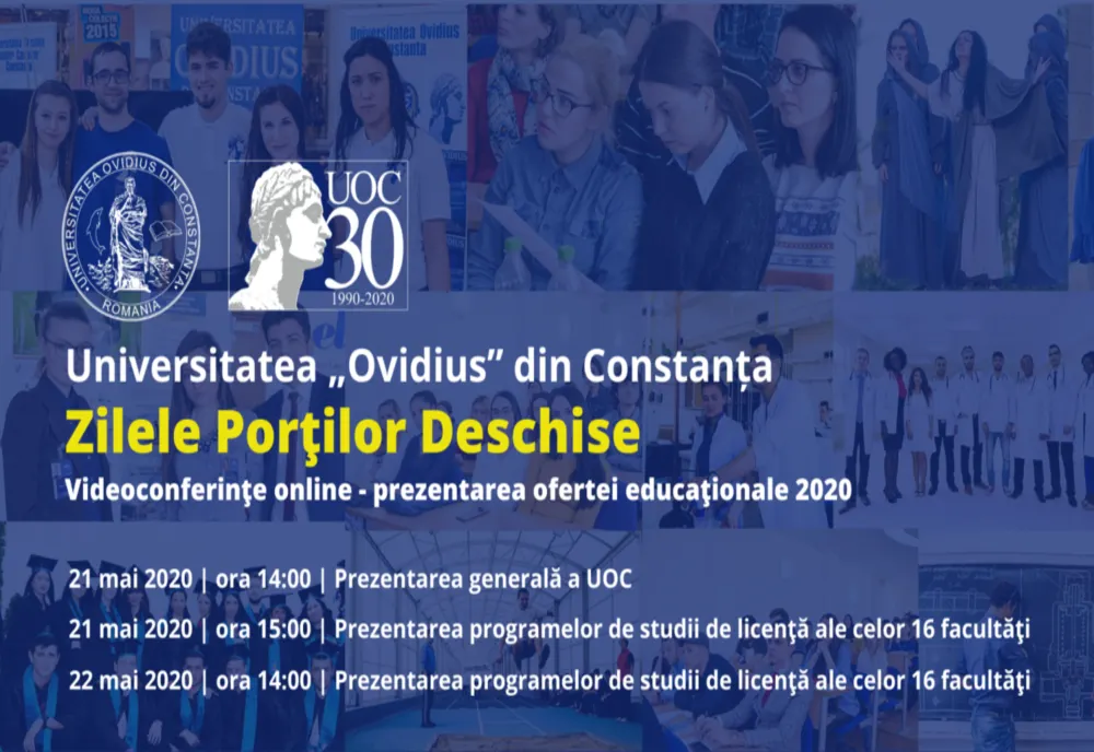 Zilele Porților Deschise în mediul virtual la Universitatea „Ovidius” Constanța
