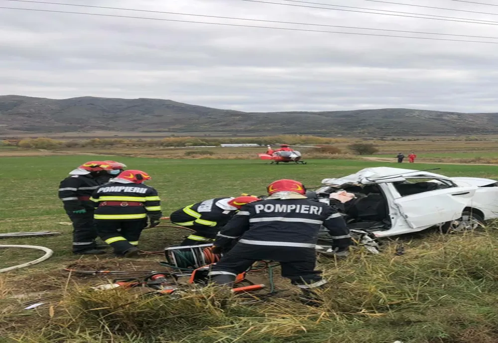 FOTO| Accident teribil în Tulcea. Un mort și un rănit grav
