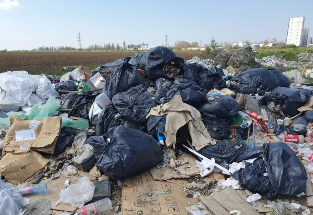 Agenți economici amendați pentru că au aruncat deșeuri pe domeniul public