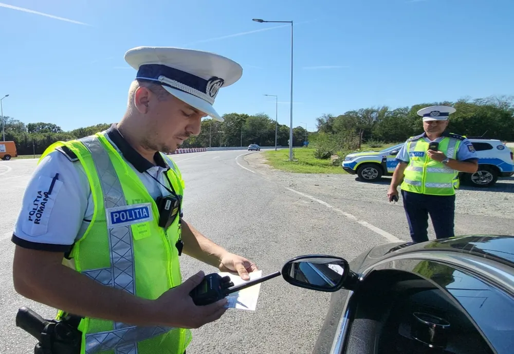 Razie a polițiștilor în Năvodari. Amenzi pe bandă rulantă