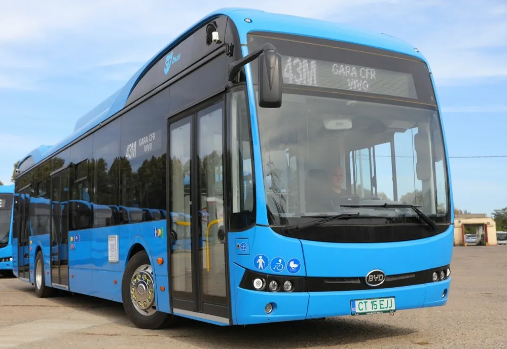 Autobuze electrice pe străzile din Constanța