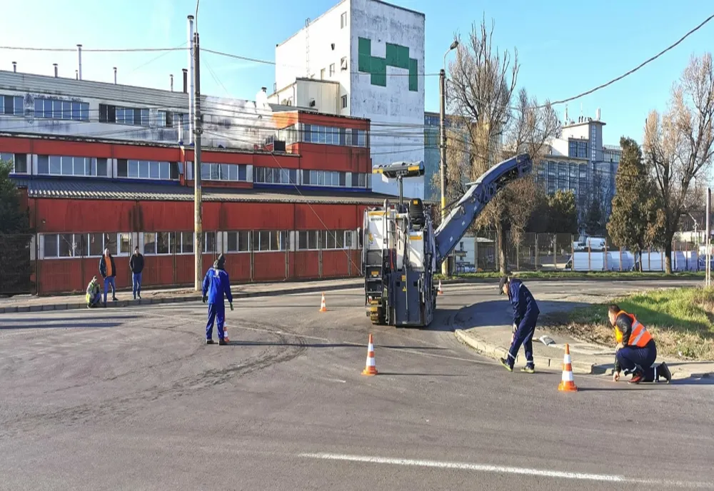Atenție, șoferi! Încep lucrările de frezare a carosabilului în zona Industrială