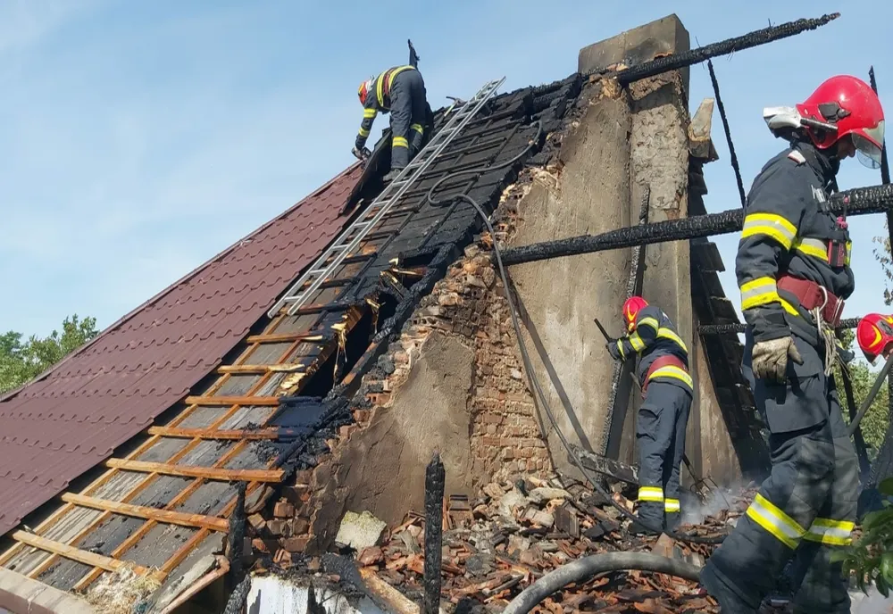 Incendiu violent la IAS Nicolae Bălcescu