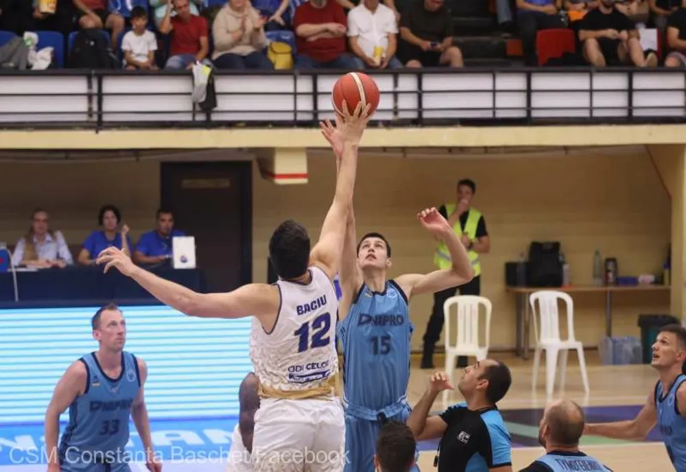 BASCHET MASCULIN: CSM CONSTANŢA, ÎNVINSĂ ACASĂ DE BC DNIPRO ÎN TURUL PRELIMINAR AL FIBA EUROPE CUP