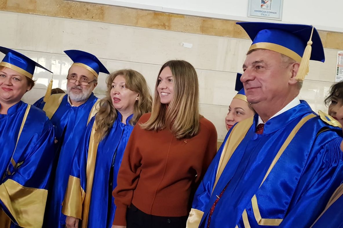 FOTO VIDEO| Simona Halep, ambasadorul Universității Ovidius Constanța