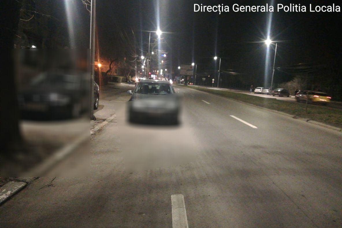 Șofer băut, prins de polițiștii locali după ce a lovit un autovehicul parcat