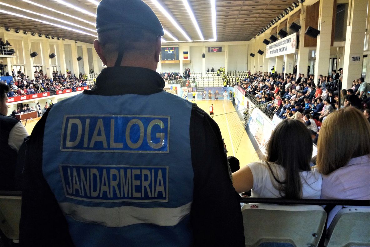 Jandarmii constănțeni merg la meciul dintre Dobrogea Sud Constanța și Porto