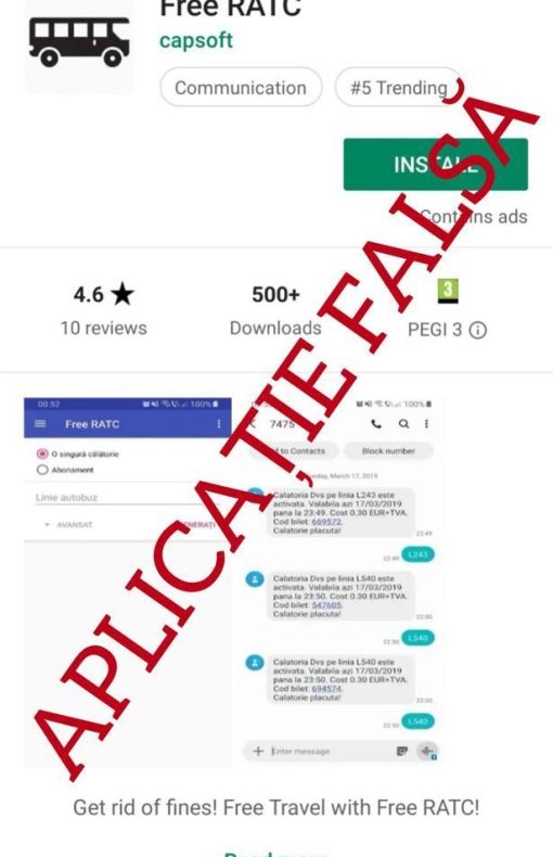 Constănțeni păcăliți cu o aplicație falsă