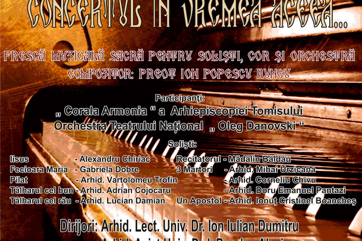 Concert prepascal oferit de Corala Arhiepiscopiei Tomisului