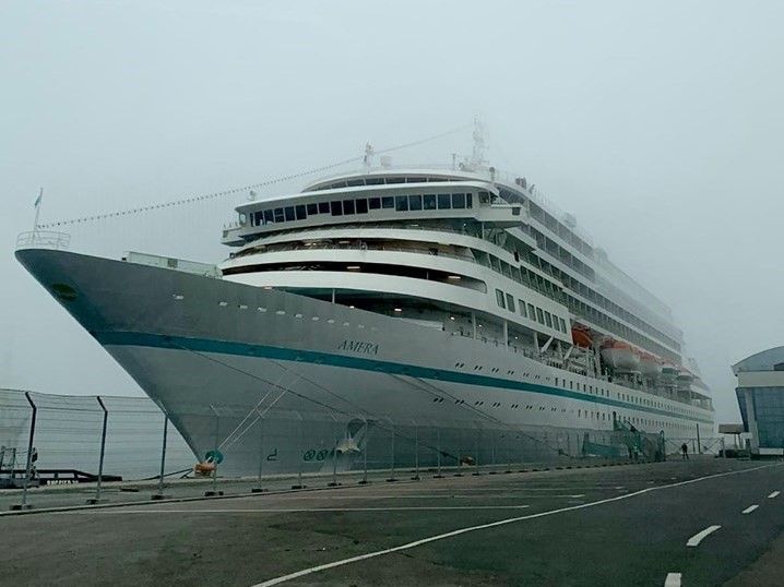 Nava de pasageri Amera închide sezonul de croaziere din Portul Constanța