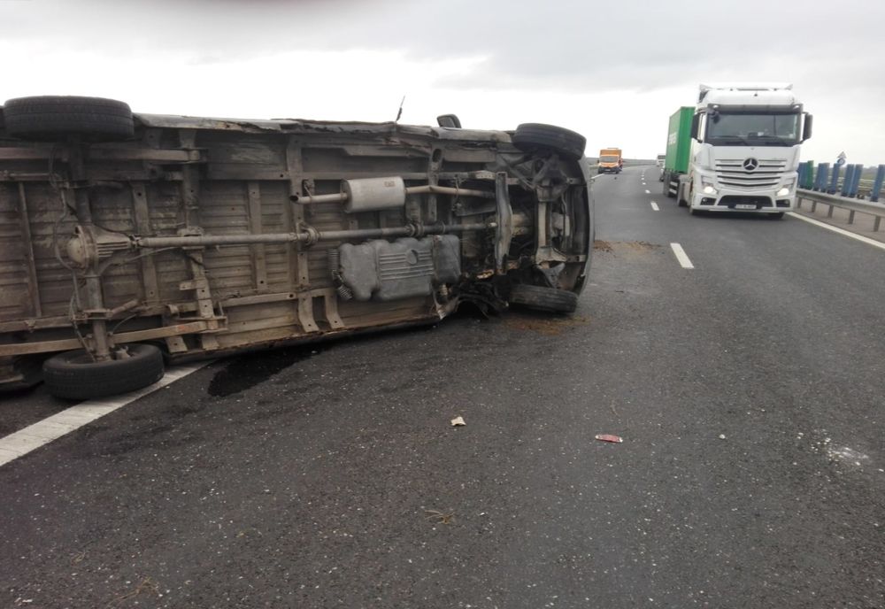 Atenție! Accident pe Autostrada A2!