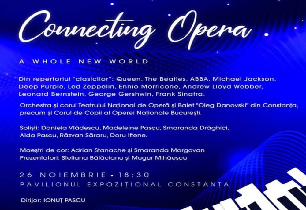 Concert caritabil în Constanța: ”Connecting Opera - A Whole New World”