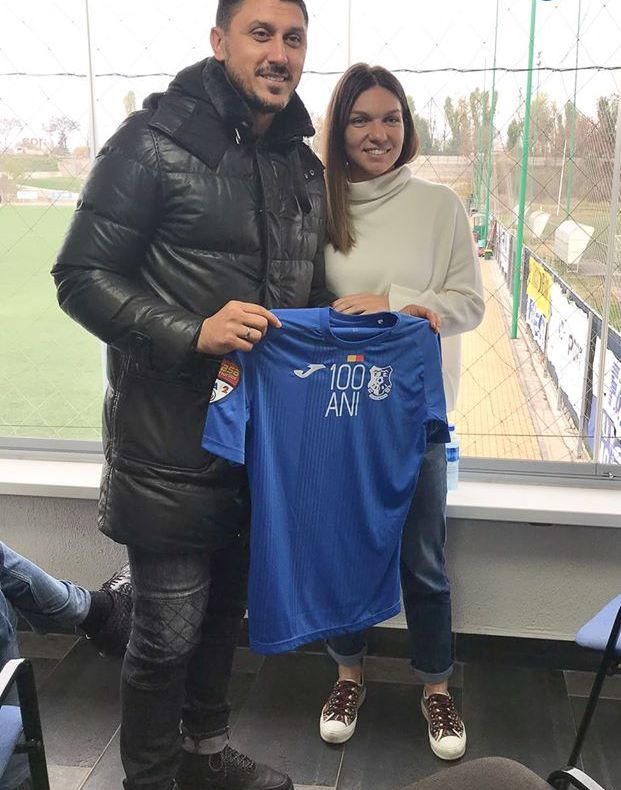 Simona Halep, suporter pentru Farul, la meciul cu Metaloglobus