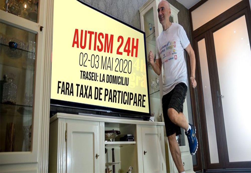 Ultramaratonul Autism24h în pandemie : 150 de oameni vor alerga 100km în ... casă