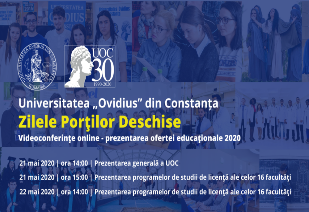 Zilele Porților Deschise în mediul virtual la Universitatea „Ovidius” Constanța