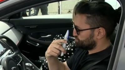 Smiley, amendat pe Autostrada Soarelui