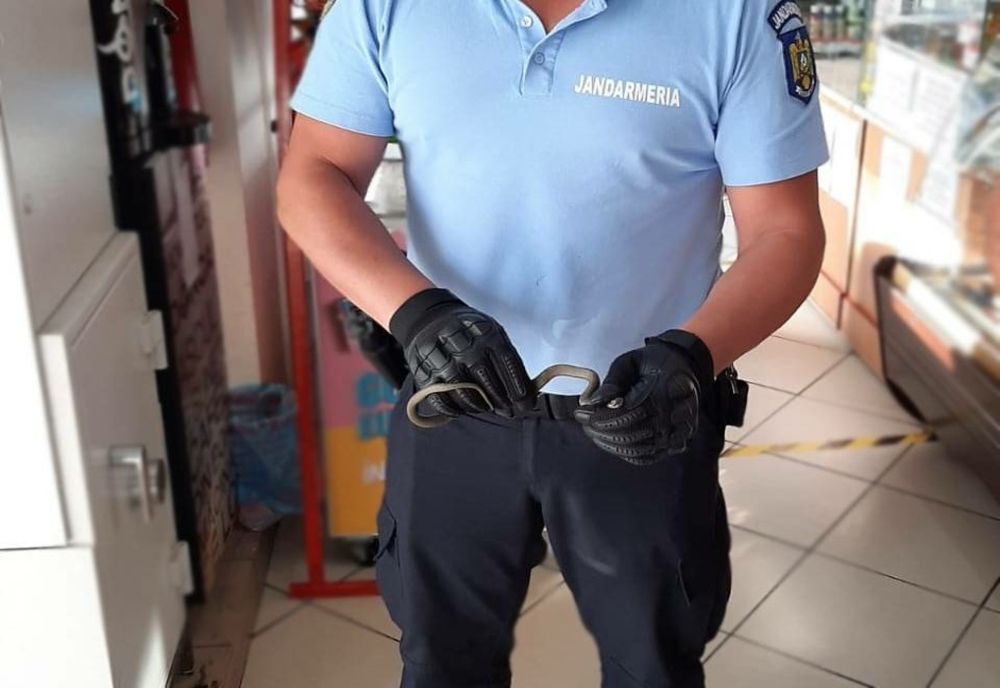     Șarpe prins într-un magazin alimentar