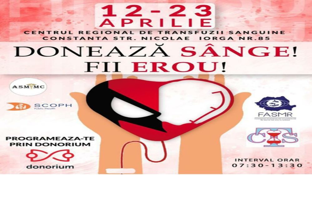 Campanie națională “DONEAZĂ SÂNGE, FII EROU!”