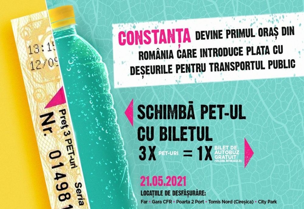 Constanța, primul oraş din România care introduce plata cu deşeuri pentru transportul public