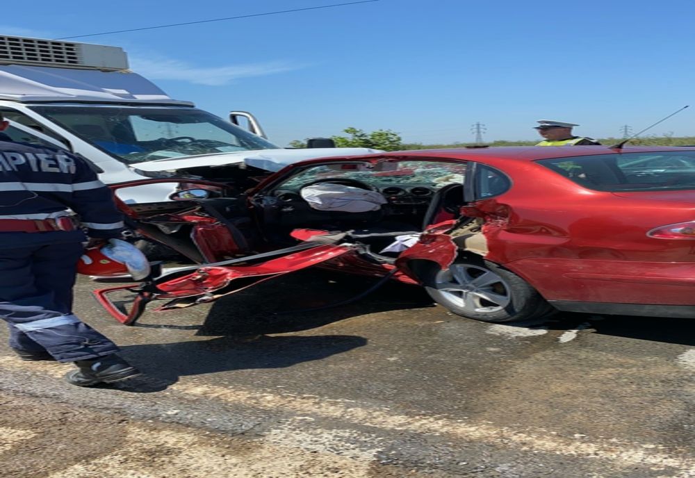 Coliziune frontală pe șoselele din Constanța