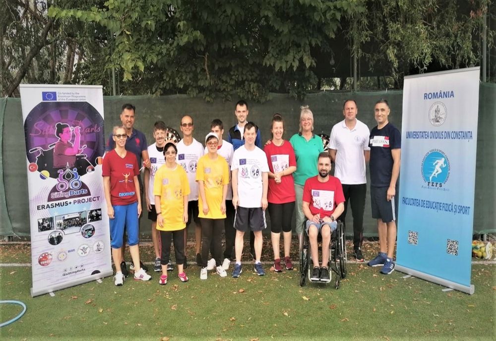 Turneul de darts destinat persoanelor cu dizabilități motorii la Universitatea Ovidius