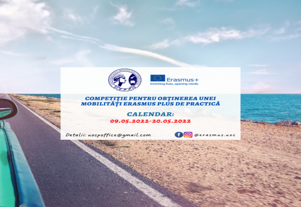 Competiție pentru obținerea burselor de practică Erasmus Plus, la Universitatea Ovidius 