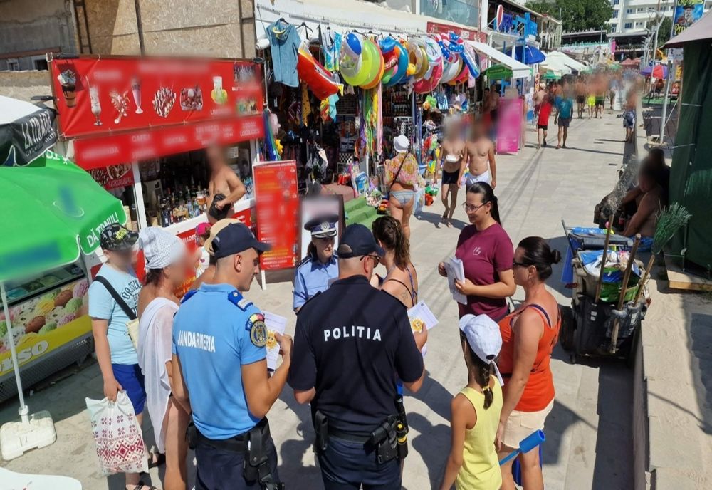 Acțiuni ale polițiștilor constănțeni  în Eforie Nord