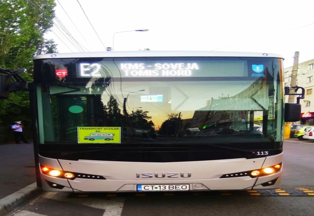 Transportul școlar suspendat în Constanța