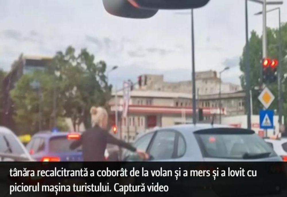 Scandal în trafic, la malul mării. O constănțeancă a agresat un turist din Cluj VIDEO
