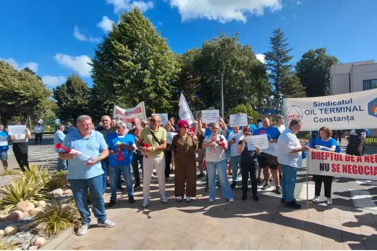 Greva generală bate la ușa Portului Constanța. Protest la Oil Terminal, pe 17 septembrie