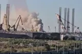 Incendiu puternic în portul Agigea. A fost emis mesaj Ro-Alert