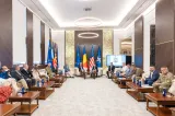 Delegația Congresului SUA, primită de Nicușor Dan la baza militară Mihail Kogălniceanu VIDEO