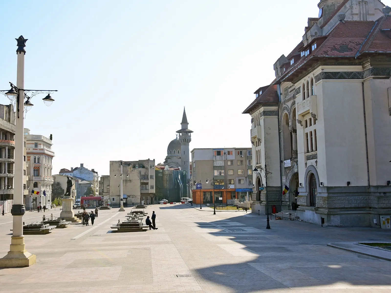foto restrictii trafic Piata Ovidiu