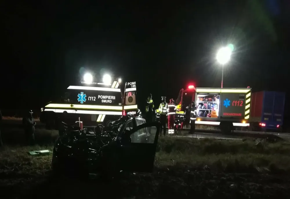 FOTO| Accident teribil pe o șosea din Constanța, un mort și un rănit grav