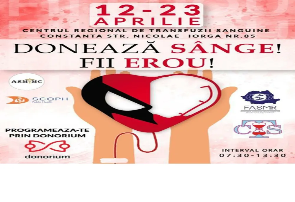 Campanie națională “DONEAZĂ SÂNGE, FII EROU!”