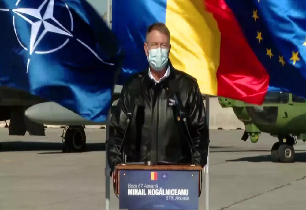Klaus Iohannis merge duminică Baza 57 Aeriană de la Mihail Kogălniceanu