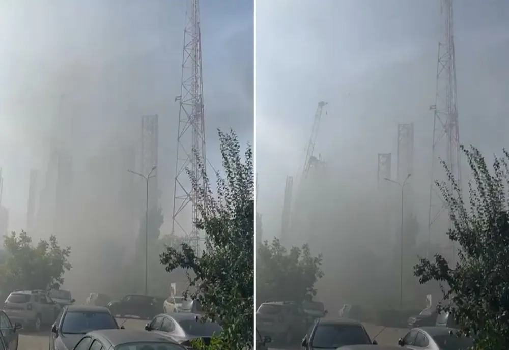 Incendiu violent la o platformă petrolieră din Portul Constanța
