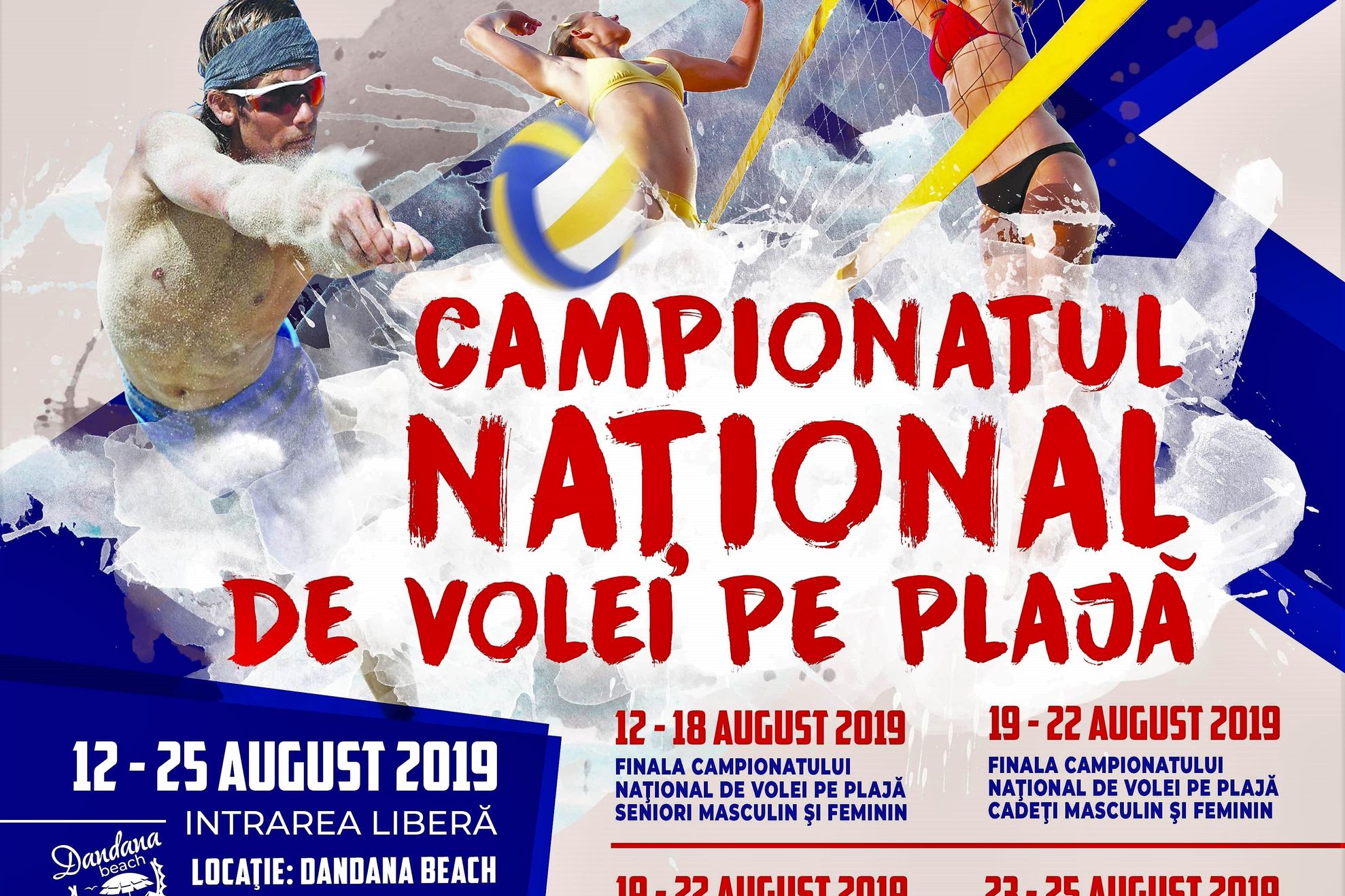 afis Campionatul National de volei pe plaja