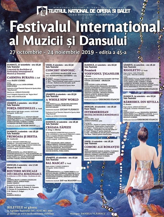 afis Festivalul International al Muzicii si Dansului