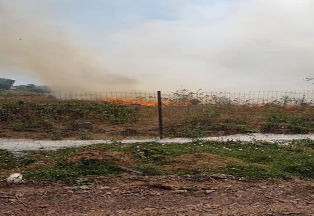 Incendiu în cimitirul din Beidaud