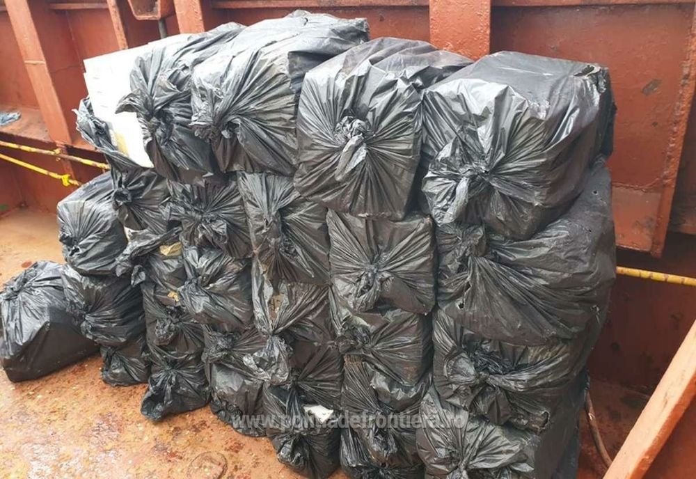 VIDEO| Ţigări de contrabandă descoperite cu ajutorul unui câine poliţist în Portul Constanţa Sud Agigea