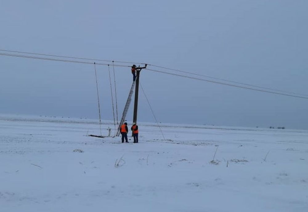 Localități fără current electric , din cauza viscolului