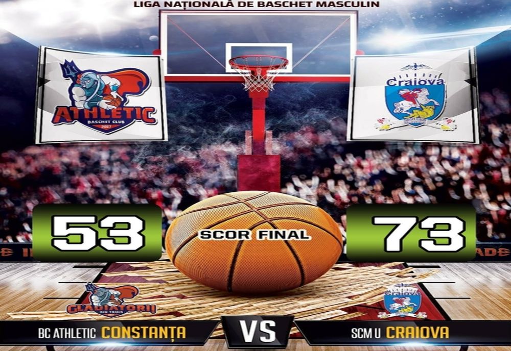 Athletic Constanţa - SCMU Craiova, scor 53-73, în Turneul 10 al Ligii Naţionale