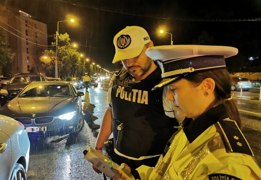 Razie de noapte a polițiștilor rutieri
