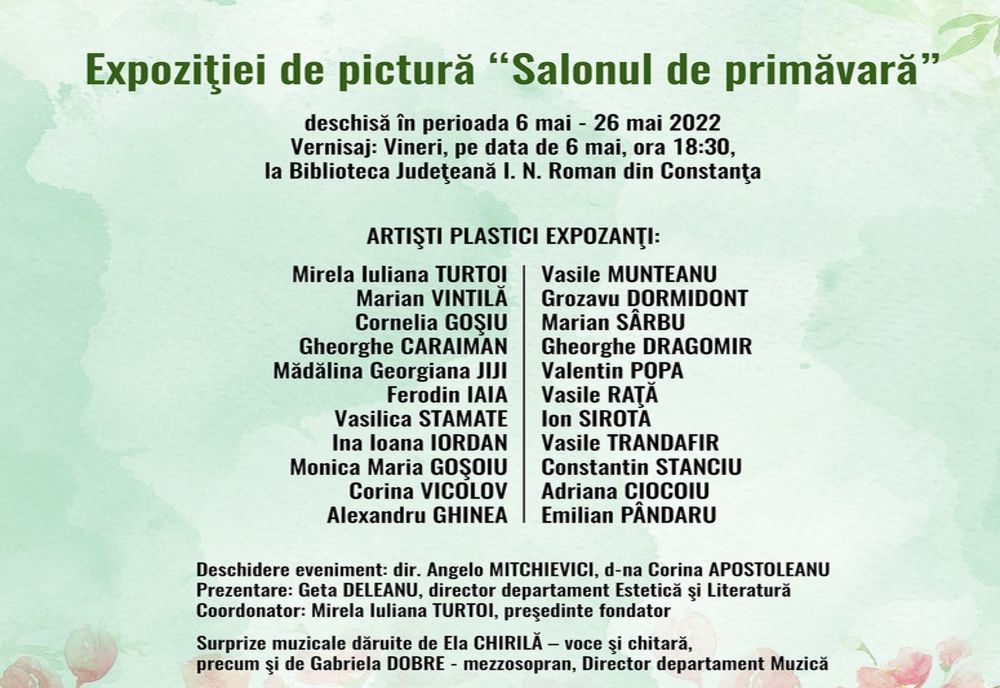 Iubitorii de artă sunt invitați la „Salonul de primăvară”
