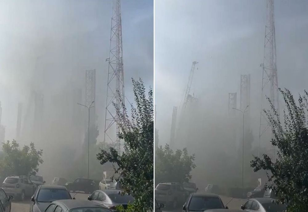 Incendiu violent  la o platformă petrolieră  din Portul Constanța